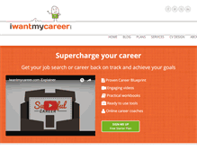 Tablet Screenshot of iwantmycareer.com